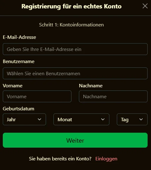 21 grand casino register